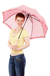 woman holding pink umbrella thumbnail