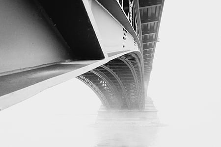 grayscale photography of bridge thumbnail