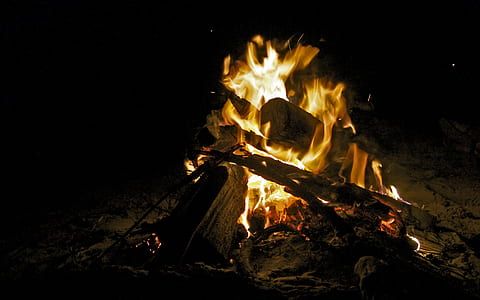 selective focus photography of yellow fire thumbnail