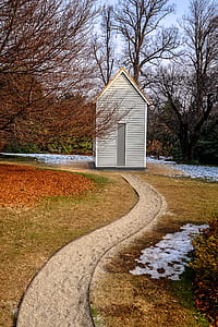 landscape, trees, countryside, house thumbnail