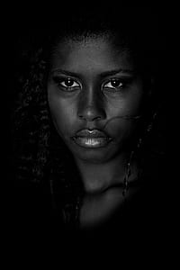 grayscale photography of woman thumbnail