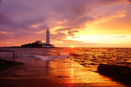 Lighthouse During Sunset thumbnail