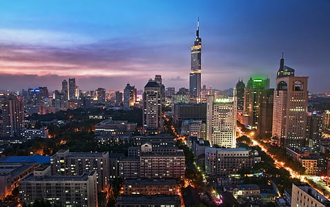 buildings during night time thumbnail