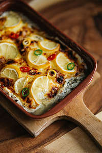 Fish casserole with lemon and herbs thumbnail