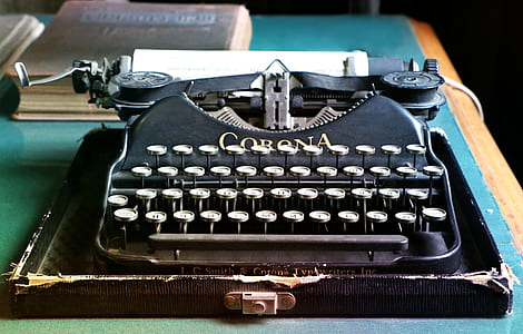 black Corona brand type writer thumbnail