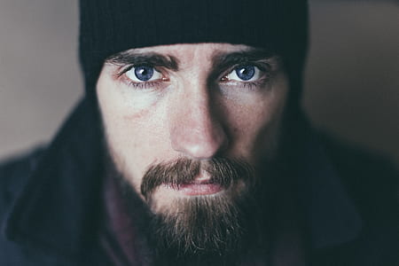 Bearded Man Wearing Black Knit Cap thumbnail
