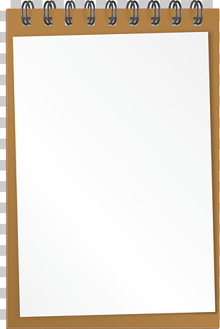 Paper Notepad++ Notebook, Book notepad, brown and white spiral pad illustration PNG clipart