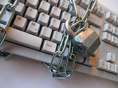 Keyboard with lock around it thumbnail