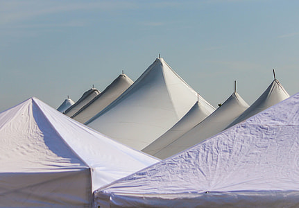photo of white canopy lot during daytime thumbnail