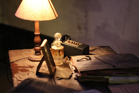 brown table lamp on table thumbnail