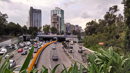 Federal District with cars and highways in Mexico City thumbnail
