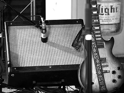 electric guitar with amplifier thumbnail
