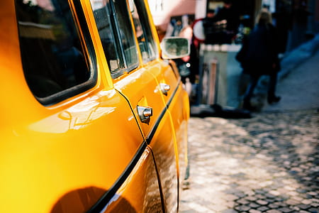 car, yellow, vehicle, car door thumbnail
