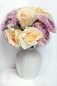 yellow and purple flower bouquet thumbnail