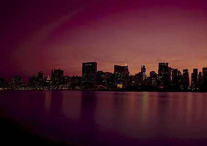 silhouette photo of buildings thumbnail