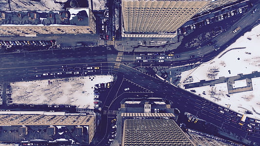 top view photography of high rise building at daytime thumbnail