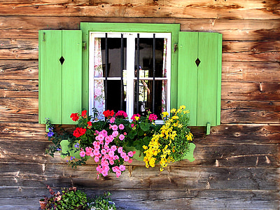 green wooden window cabinet thumbnail