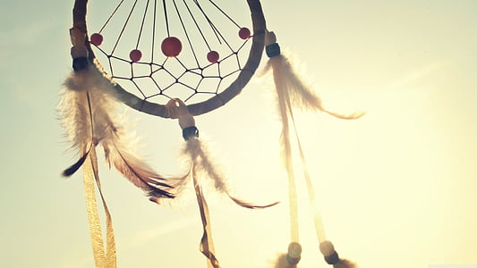 black and beige dreamcatcher thumbnail