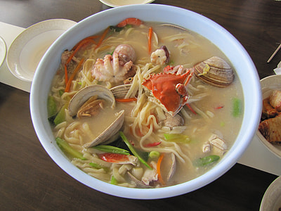 bowl of seafood soup thumbnail