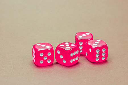 four pink-and-white dice thumbnail