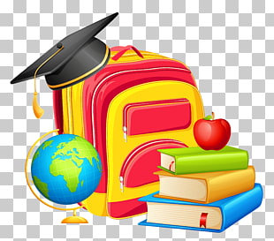 Papua New Guinea Port Neches Middle School National Secondary School Education, School Backpack and Decorations , book, bag, navigating desk globe and hat illustration PNG clipart
