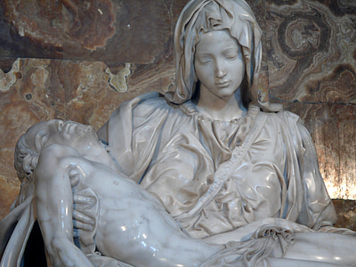 Virgin Mary and Jesus Christ statues thumbnail