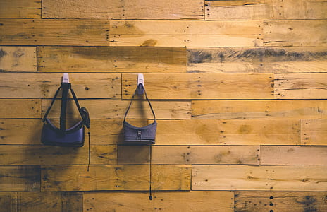 two blue VR Box bag hanging oh racks thumbnail
