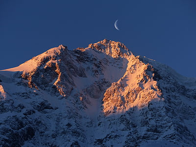 landscape photo of black and white mountain range thumbnail