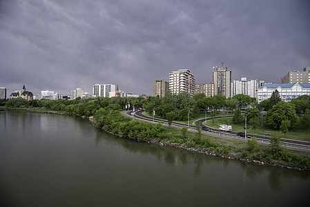 Skyline of Saskatoon by the River thumbnail