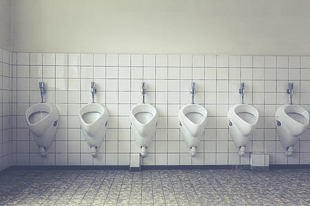 White Ceramic Male Toilet thumbnail