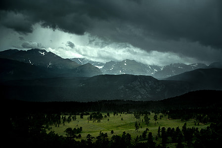 Clouds over the Mountains in Colorado thumbnail