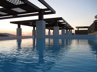 blue pool at daytime thumbnail