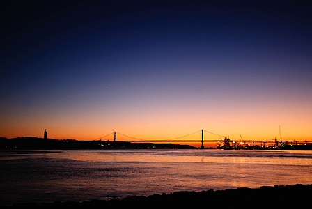 landscape photography of lake during sunset thumbnail