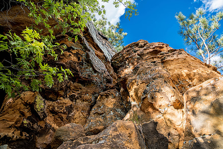 Looking up at the Rocks at Levis Mound thumbnail