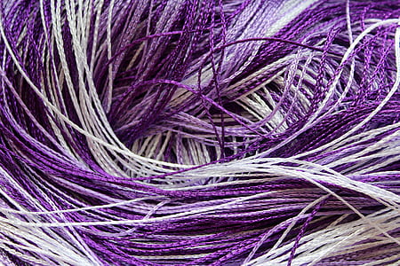 purple and white strings thumbnail