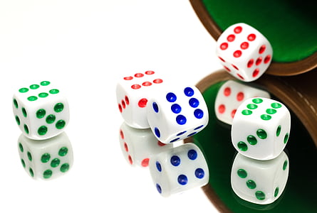 five assorted-color dices thumbnail
