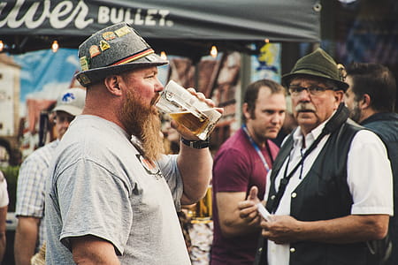 Man Drinking from a Beer Pint thumbnail