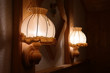 two white sconce lamps thumbnail