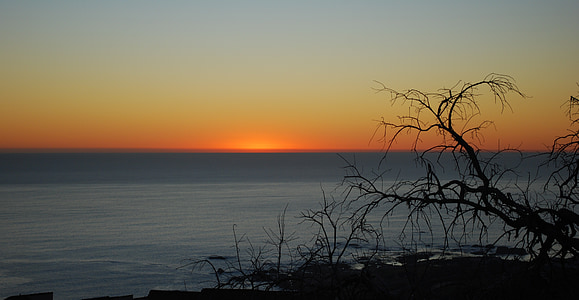 sunset over the horizon thumbnail