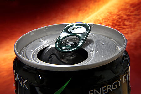 opened black energy drink can thumbnail