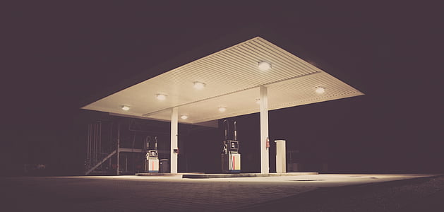 fuel station at night thumbnail