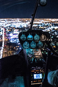 selective focus photo of aircraft control panel thumbnail