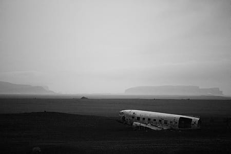 grayscale photography of airplane thumbnail