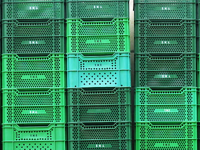 green plastic crate lot thumbnail
