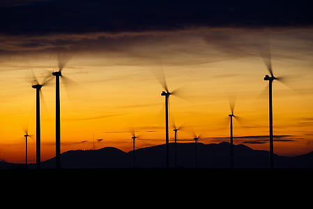 silhouette of windmills thumbnail