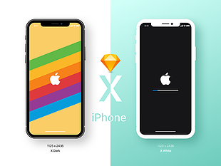 iPhone X Mockup sketch file sketch file