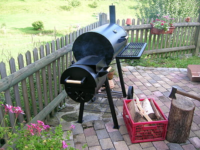 black steel charcoal grill thumbnail
