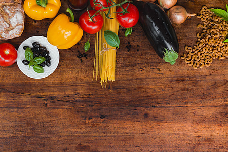 assorted vegetables on brown oak wood surfaec thumbnail