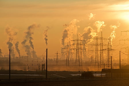 factory towers during golden hour thumbnail