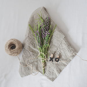 purple faux lavender flower decor thumbnail